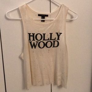 “Hollywood” cropped tank